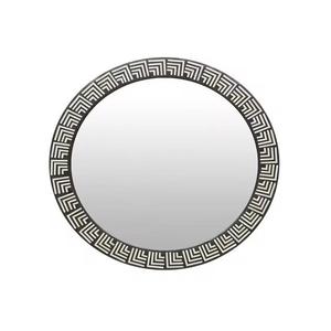 Rectangular Bone Inlay Handmade Traditional <b>Wall</b> <b>Mirror</b> with Turquoise Mosaic Frame Decorative Glass <b>for</b> <b>Bathroom</b> or Living Room - Product Image 6