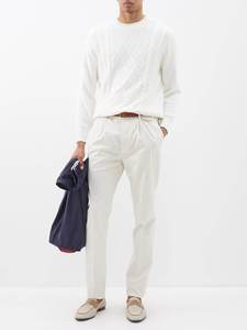 Coffee Cotton/Bamboo Fiber Breathable <b>Men's</b> Knitted Pullover Sweater Wholesale Winter Fashion Wear - Product Image 2