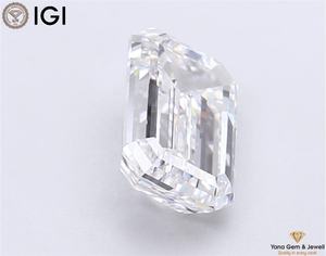 Diamante Solitario de 3.00 Quilates, Corte Esmeralda, Cultivado en Laboratorio, CVD, Color D, Claridad VS1, Certificado IGI, Obra Maestra - Product Image 6