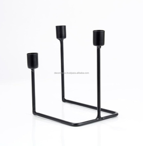 Bougeoirs coniques en métal pour la maison, le bureau, l'hôtel, le salon et le festival | Décoration de salle à manger, décoration de table - Product Image 2