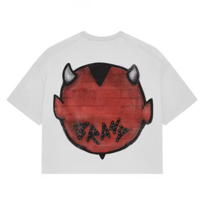 T-shirts pour hommes en polyester/coton, coupe classique, avec logo de marque personnalisé imprimé en sérigraphie sur le devant, respirants, écologiques, vêtements décontractés - Product Image 3