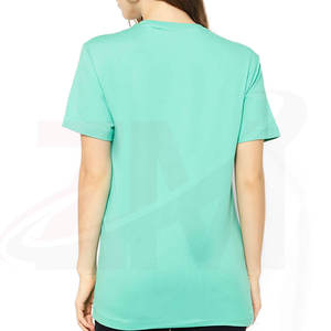 T-shirt femme 100% coton, personnalisez votre propre logo, respirant, au prix le plus bas - Product Image 3