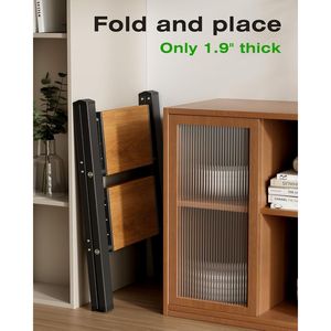 บันไดอลูมิเนียมพับได้ 2 ขั้น น้ำหนักเบา ขั้นบันไดกันลื่นกว้างพิเศษ รับน้ำหนักได้ 330 ปอนด์ - Product Image 5