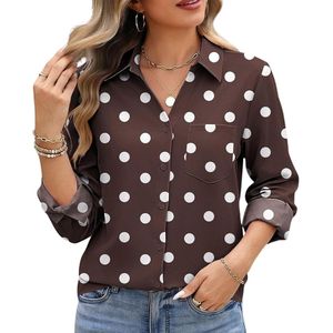 Custom Paisley Motif Women Dress Shirt Folded Neck Tapered Fit Smooth Rayon Tailored Bohemian <b>Preppy</b> Modest Party <b>Tops</b> - Product Image 5