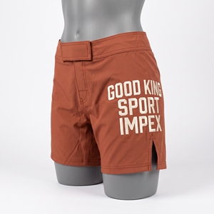 Pantalones Cortos Deportivos en Tonos Tierra para Mujer con Ribetes en Contraste, Ropa de Lucha, Tela que Absorbe la Humedad, Traje de Ejercicio, Atuendo para Combate de Lucha - Product Image 4