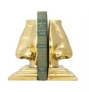 Porte-livres sculptés en forme de chiens noirs avec base en métal massif, pour bureau, bibliothèque, écoles, utilisation sur table - Product Image 4