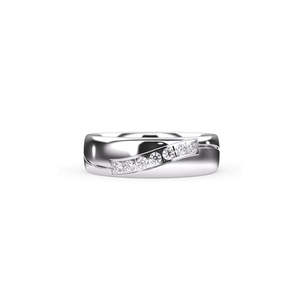 Bague de fiançailles de luxe en or rose fin avec diamant solitaire, sertissage clos, diamant naturel couleur E, taille brillant, certifié IGI - Product Image 1