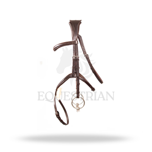 บังเหียนหนังแกะแบบกราเคล ขนาดมาตรฐานสำหรับขี่ม้าแบบอังกฤษ เพื่อความสบายของม้า - Product Image 4