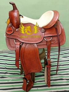 Selle de western de haute qualité, écologique, avec arceau en bois, en cuir véritable durable, confortable pour le cavalier et le cheval - Product Image 2