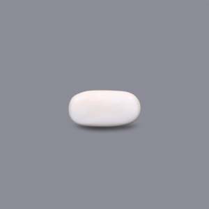 Natural White Coral Loose Gemstone 4.75 Carat Certified Fine Quality Wholesale - Product Image 2