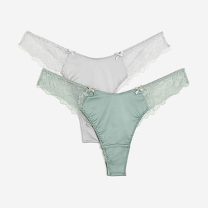 Vente en gros de strings pour femmes à taille haute, sans couture, unis, en polyester, respirants, pour la course, l'entraînement sportif et le yoga, effet galbant - Product Image 1