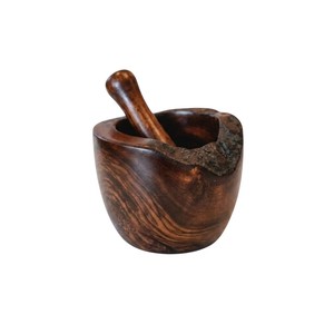 Handcrafted Natural Acacia Wood Mortar and Pestle Set Eco-Friendly Spice <b>Herb</b> <b>Grinder</b> & Masher for Grinding Spices <b>Herbs</b> - Product Image 6
