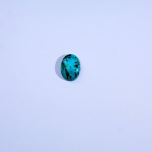 Cabochon ovale en turquoise Navajo |   Turquoise bleu naturel avec matrice noire |   Pierres en vrac de tailles personnalisables pour la fabrication de bijoux - Product Image 4