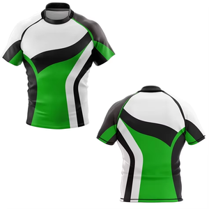 Proveedor mayorista de diseño profesional, camiseta de rugby sublimable personalizada, cómoda, antibacteriana y transpirable. - Product Image 1