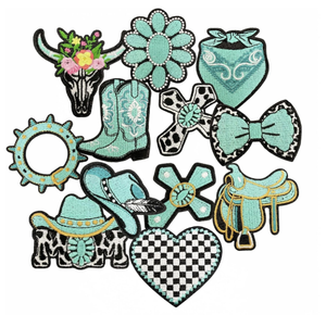 Patchs en tissu brodés en stock, badges logo, sans minimum de commande, vente en gros, directement de l'usine pour accessoires vestimentaires et vêtements - Product Image 3