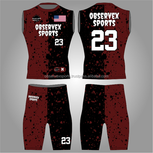7v7 Uniform <b>Compression</b> Design Flag Football Uniforms Custom 7on7 Football Uniforms for Youth Sublimated - Product Image 1