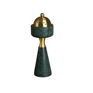 Handmade Eco-Friendly Wood/Resin Bakhoor Incense Burner Green Resin Base High-class Home Decor All-Season Incense <b>Diffuser</b> - Product Image 3
