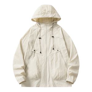 Chaqueta Cortavientos con Capucha 100% Nailon, Ligera, Unisex, Protección Solar, Plegable, para Camping, Senderismo, Correr, Trekking - Product Image 4