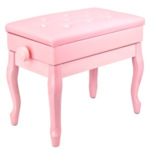 5 Core Piano Bench 3" Padded <b>Cushioned</b> <b>Stool</b> Wooden Heavy Duty Adjustable Musician Chair w Storage - Product Image 1