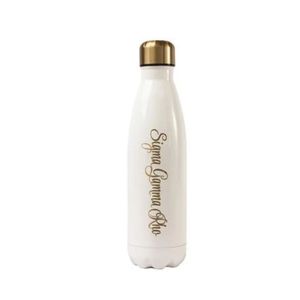 Botella de Agua Aislada de Acero Inoxidable con Acabado Brillante Sigma Gamma Rho, Botella Reutilizable para Bebidas de la Hermandad, Vaso de Viaje para Universidad, Gimnasio y Actividades al Aire Libre - Product Image 1