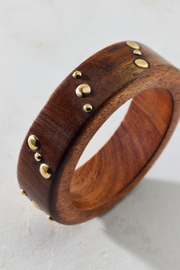 Bracelets en bois de Sheesham avec motifs et designs variés en laiton, bijoux pour femmes et filles par AFZA ENTERPRISES - Product Image 3