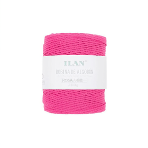 Bobina di Corda di Cotone 4mm Fucsia 250g per Creazione di Acchiappasogni - Product Image 1