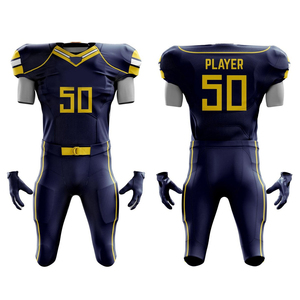 Uniformes de football américain personnalisés en tissu écologique - Product Image 3