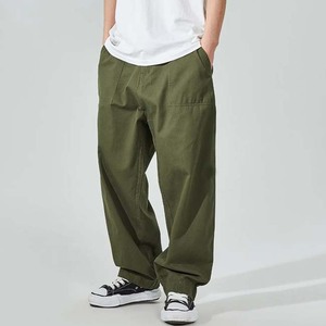 Pantalones de algodón transpirables personalizados, pantalones cargo holgados de estilo casual para verano, para hombre - Product Image 2