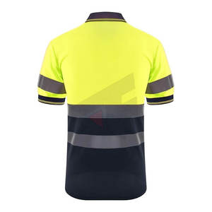 Camisetas Polo de Seguridad de Manga Corta con Alta Visibilidad Reflectante, Camisetas de Seguridad Reflectantes - Product Image 2