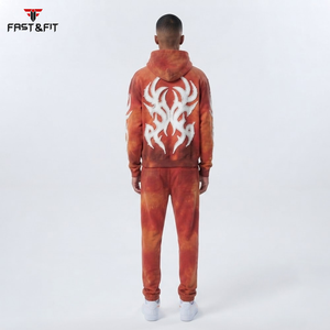 Winter <b>Plus</b> <b>Size</b> <b>Jogger</b> <b>Set</b> Quick Dry Breathable Running Gym Distressed Embroidery Letter Design Sport Track Suit - Product Image 2
