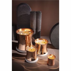 ภาชนะใส่เทียนโลหะหรูหรา ลายดาวสีทอง ภาชนะตกแต่ง ขายส่งจำนวนมาก สำหรับเทียนหอมอโรมาเธอราพี เทียนถั่วเหลือง กระปุกเทียน - Product Image 5