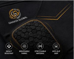 GANVOX GLOBAL Genouillère Unisexe Légère en Polyester avec Coussinage Nid d'Abeille, Longueur Personnalisable, Tailles Multiples - Product Image 2