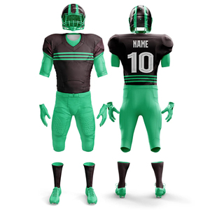 Uniforme de football américain personnalisé par sublimation, 210-250 GSM, respirant, 100% polyester, vêtements d'équipe, logo brodé - Product Image 5