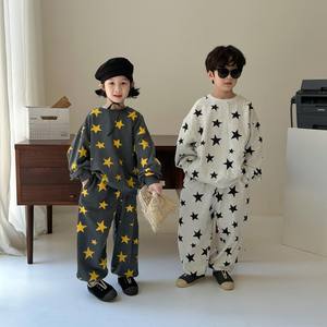 Ropa Deportiva para Niños, Sudadera de Algodón para Primavera, Pantalones para Uso Diario, Conjunto Deportivo Unisex para Niños |   Sudadera Cómoda - Product Image 3