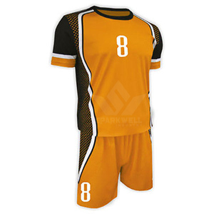 Custom Unisex Blue Solid <b>Volleyball</b> Jersey <b>Set</b> Sleeveless V-Neck Sublimated Moisture-Wicking Elastic Waist 100% Polyester Summer - Product Image 2
