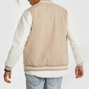 Chaqueta Bomber Varsity de Invierno con Cuello Alto y Recubrimiento Personalizado para Hombre, Lana Premium, Resistente al Viento, Logotipo Frontal, Estilo Urbano - Product Image 4