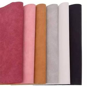 Tela de Cuero Sintético de Gamuza PU, Tela Sintética Suave y Sólida para Manualidades, Fabricación de Bolsos y Carteras - Product Image 2