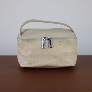 TYG-0055D Vintage Style Leather Wash <b>Bag</b> Dopp Kit Zipper Closure Black Brown Birthday Gift for Him Groomsman <b>Travel</b> <b>Toiletry</b> - Product Image 1