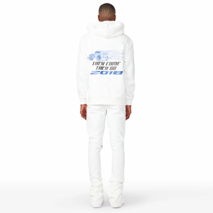 ชุดวอร์มทรงระบายสำหรับผู้ชายชุดวิ่งออกกำลังกายแบบสวมหัวสีตัดกันเลือกได้ตามต้องการสไตล์ด้านนอกชุดวอร์มขาบานสำหรับผู้ชาย - Product Image 2