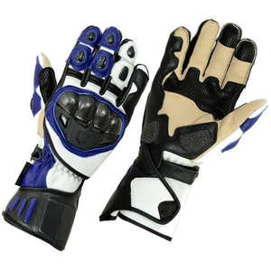 Guantes de Motocicleta de Cuero Personalizados, con Pantalla Táctil, Transpirables, de Dedo Completo, para Motocross, Deportes al Aire Libre, Ligeros, con Protección UV - Product Image 1