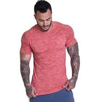 T-shirt à manches longues pour homme, coupe classique, col en V, couleur unie, séchage rapide, tissé, écologique, respirant, vêtements décontractés, spandex/polyester