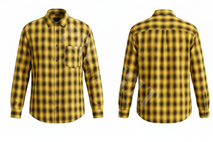 Camisa de Vestir a Cuadros de Franela de Algodón 100% de Alta Calidad para Otoño e Invierno, Manga Larga, Casual, con Botones, Personalizada - Product Image 6