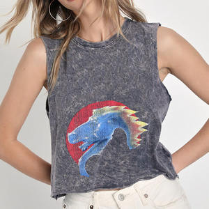 Camiseta sin Mangas de la Mejor Calidad para Mujer, Ropa de Gimnasio Personalizada, Algodón, Venta al por Mayor, Color, Talla y Estilo Personalizables - Product Image 4