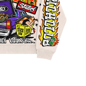 Top Quality Street Style Long Sleeve Sweatshirt <b>Men</b> O-Neck Printed Jersey Cotton Regular Fit With Pattern Design - Product Image 3