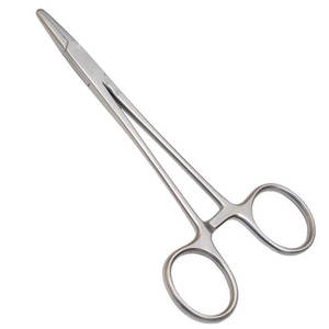 Porte-aiguilles Mayo Hegar à mâchoires à cliquet de qualité chirurgicale pour sutures de précision, en acier inoxydable de haute qualité, par Dentave - Product Image 1