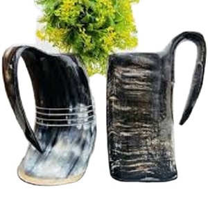 Drinkware Mug High Quality Antique and Unique Tableware Buffalo Horn Mug Reasonable Rate Luxury <b>Light</b> Weight Buffalo Horn Mug - Product Image 1
