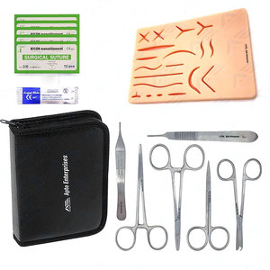 Complete Surgical Suture <b>Practice</b> Kit Curved Suture <b>Pad</b> Surgical Tools for Minor Surgery <b>Practice</b> and Medical Training - Product Image 1