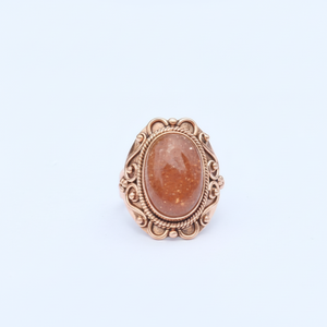 Natural Sunstone Gemstone <b>Ring</b> 925 Sterling <b>Silver</b> Handmade Vintage <b>Statement</b> <b>Ring</b> for Women Boho Jewelry Gift - Product Image 4