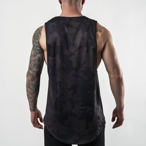 Wholesale Hot Sales Ribbed Tank Tops Manufacturer Cotton Breathable Muscle Fit <b>Stringer</b> Blank Fitness Tank Top For <b>Men</b> - Product Image 6