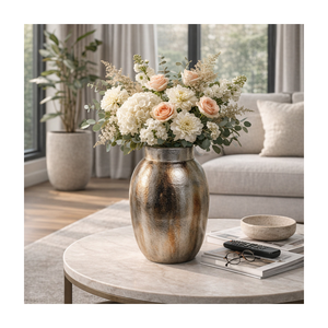 Florero de Aluminio Hecho a Mano de Primera Calidad para Decoración de Interiores, Exhibición de Arreglos Florales y Mejora Elegante del Espacio Habitable - Product Image 5